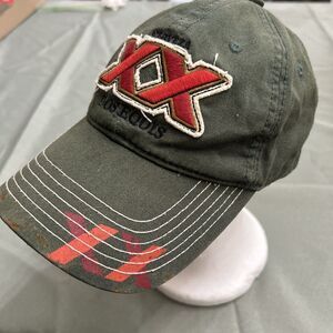 2008 Dos Equis XX Cerveza Beer Hat Green Snapback Baseball Cap Promo Distressed
